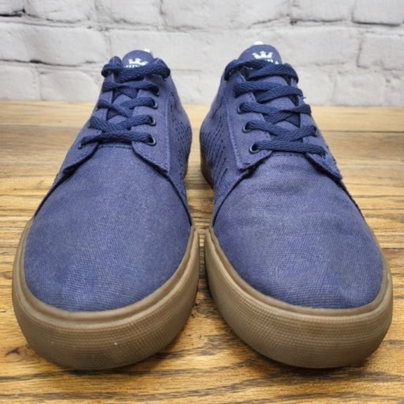 Supra Kids Size 6 Low Skate Gum Sole Shoes #186 - Picture 5 of 9